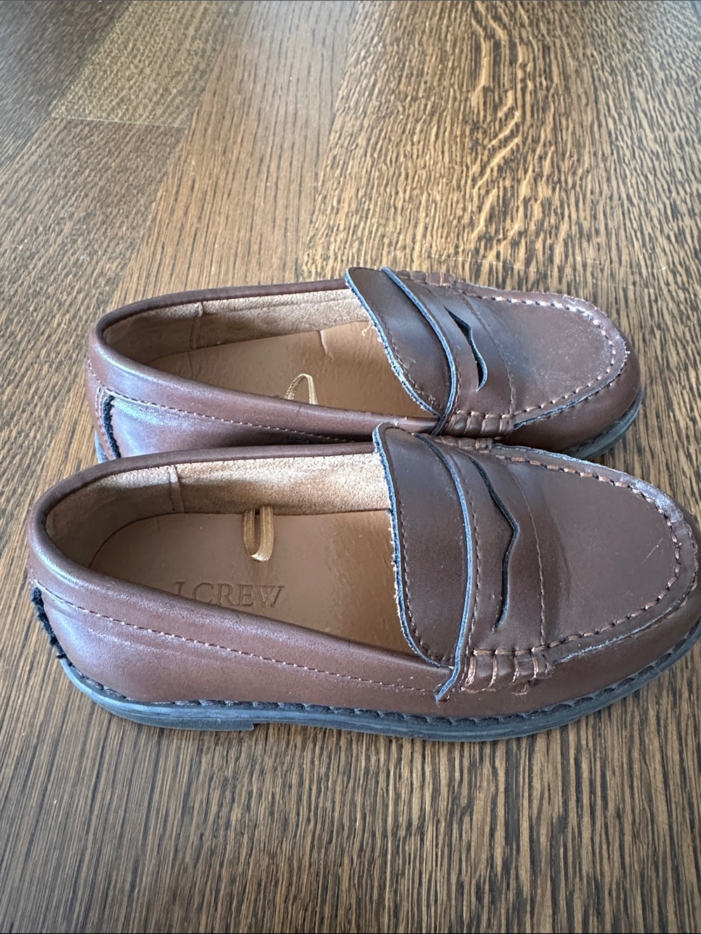J.Crew Boys Brown Penny Loafers Size 11